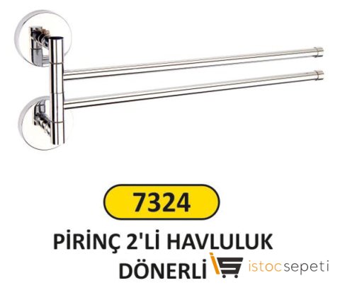 Arı Metal 7324 Havluluk 2’Li Pirinç