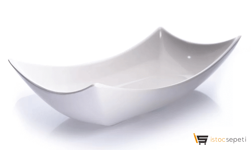 Kırılmaz Melamin Servis Tabağı 28x15cm