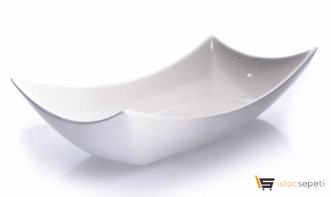 Kırılmaz Melamin Servis Tabağı 28x15cm