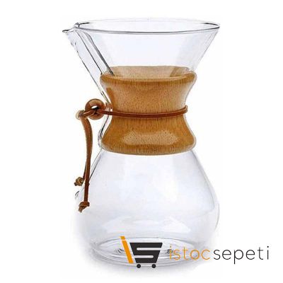 Epinox Chemex Ahşap Tutacaklı 800 ml 6 Bardak