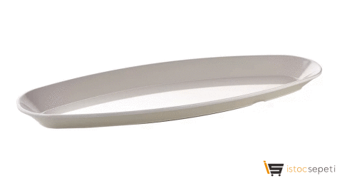Kırılmaz Melamin Oval Sunum Tabağı 50cm