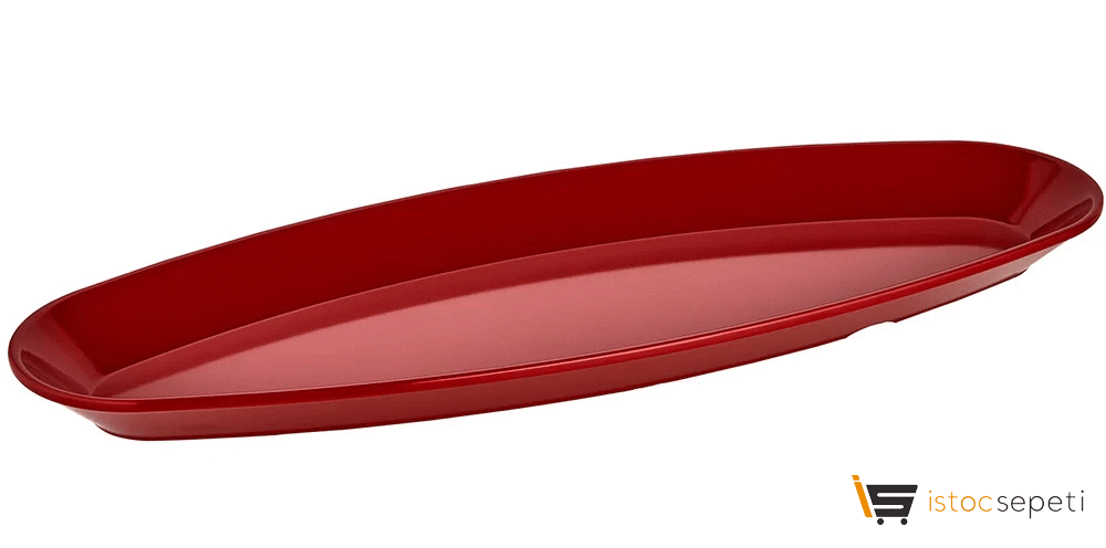 Kırılmaz Melamin Oval Sunum Tabağı 56cm