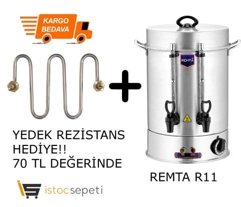 Remta R11 Çay Makinesi 60 Bardak Standart 7 Lt + Rezistans
