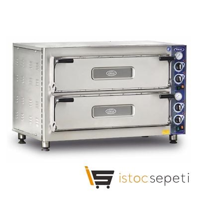 Pimak Pizza Fırını 4+4 Pizza Kapasiteli Elektrikli