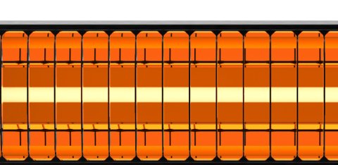 Dış Mekan Isıtıcı Cafe Restaruant Teras Isıtma Sistemi 1500 Watt