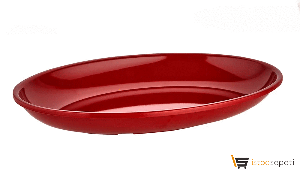 Kırılmaz Melamin Oval Sunum Tabağı 39cm