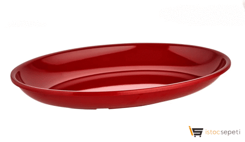 Kırılmaz Melamin Oval Sunum Tabağı 39cm