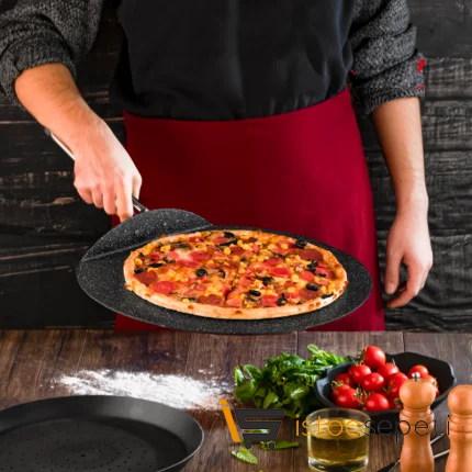 28 Cm Pizza Tavası (Çelik Kulplu)