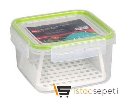 Click Süzgeçli Saklama Kabı 1.2 L