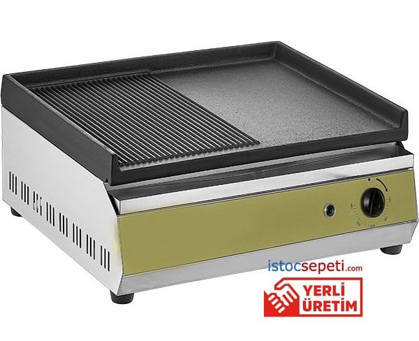 Fast Food Izgara Makinesi Döküm 50 cm Oluklu Model