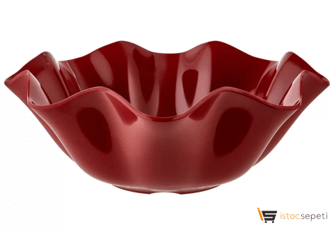 Kırılmaz Melamin Flower Bowl Salata Sunum Kasesi 34cm