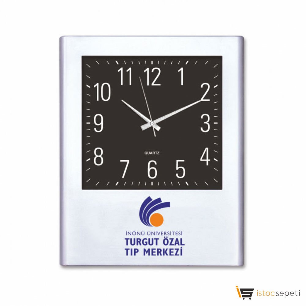 Uni Duvar Saati - Ebat: 31,5 x 28 cm Promosyon