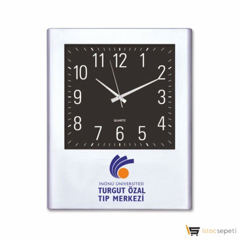Uni Duvar Saati - Ebat: 31,5 x 28 cm Promosyon
