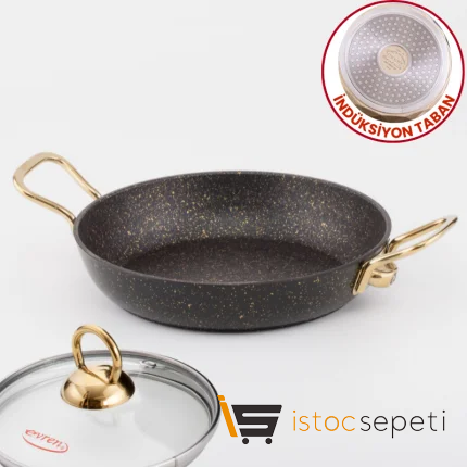 20 Cm Gold Stone İndüksiyonlu Sahan