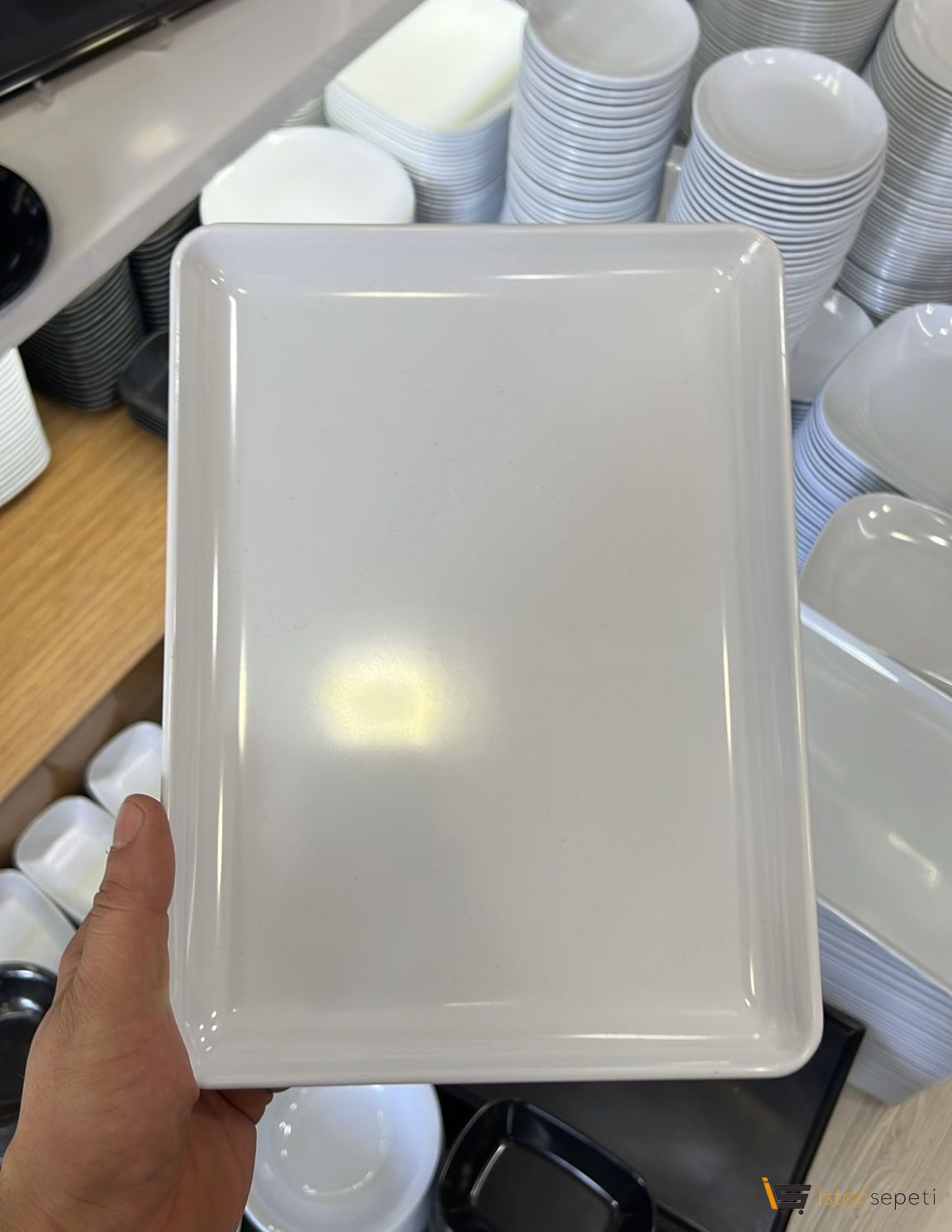 Sunum Tabağı 27x20 Cm Melamin Dikdörtgen Şeklinde