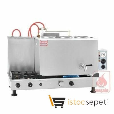 Meşale Inox Klasik Çay Kazanı, Full Otomatik, 3 Demlikli