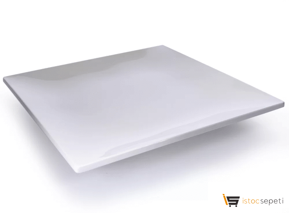 Kırılmaz Melamin Form Servis Tabak 25cm