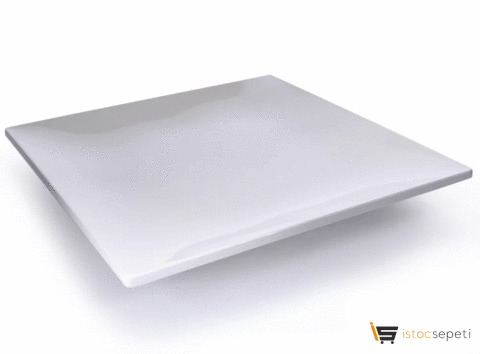 Kırılmaz Melamin Form Servis Tabak 25cm