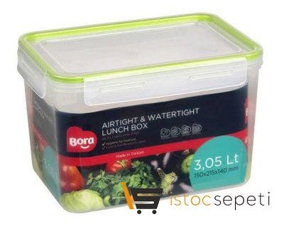 Click Dikdörtgen Saklama Kabı 3.05 L