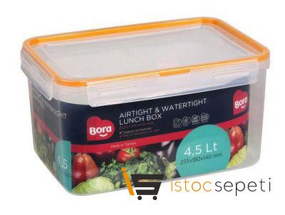 Click Dikdörtgen Saklama Kabı 4.5 L