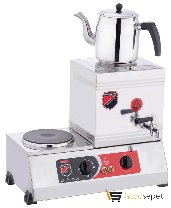 SilverInox 15 Model Ekonomik Kahveci Takımı 13 L Elektrikli