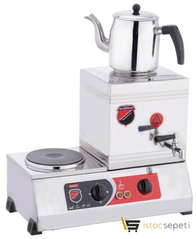 SilverInox 15 Model Ekonomik Kahveci Takımı 13 L Elektrikli