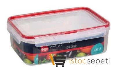 Click Dikdörtgen Saklama Kabı 2.6 L