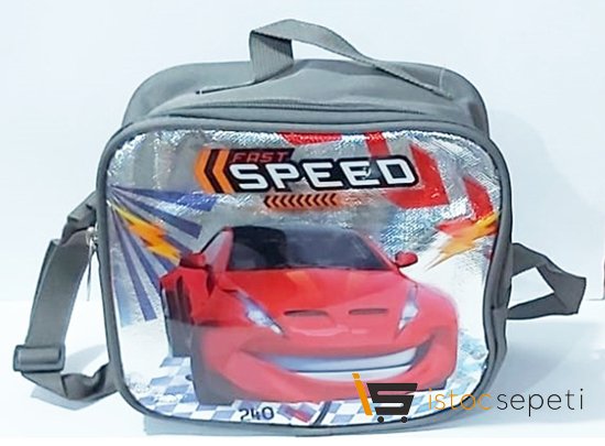 Parlak Simli Içi Folyolu Beslenme Çantası Cars