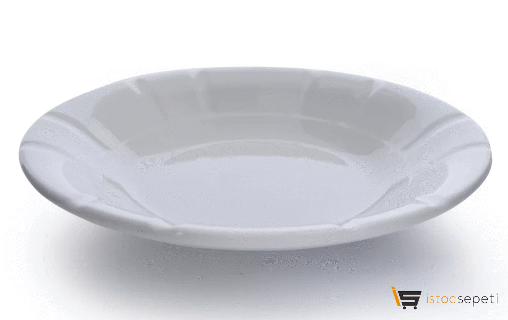 Kırılmaz Melamin Oluklu Tabak 19 cm