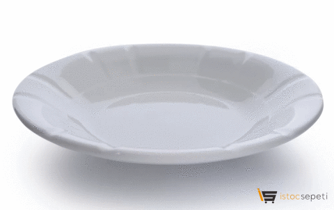Kırılmaz Melamin Oluklu Tabak 19 cm