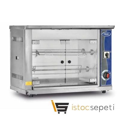 Pimak Set Üstü Piliç Çevirme Makinesi 9 Piliç Kapasiteli Elektrikli