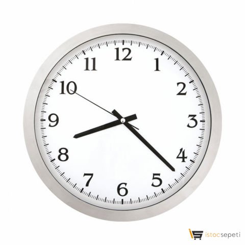 Uni Metal Duvar Saati - Ebat: 35 cm Promosyon