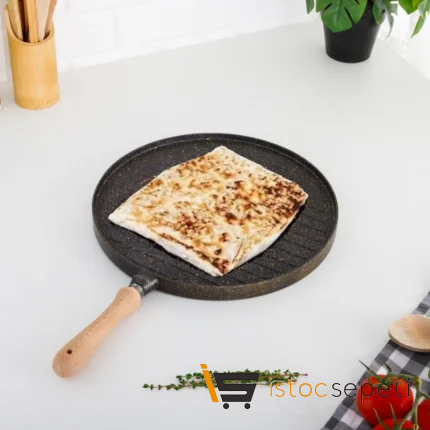 Çift Taraflı Döküm Gözleme ve Izgara Tava 34 Cm