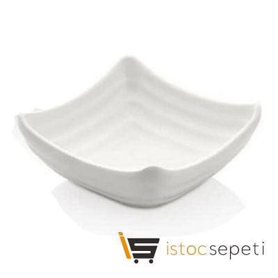 Külsan Thermoset Ramekin Minimal Kare Model 11x11 cm 100 ml Beyaz