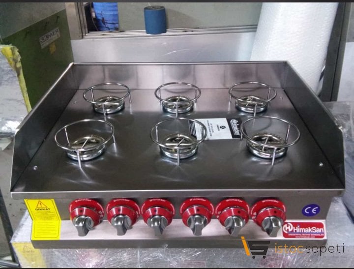 Künefe Pişirme Ocakları 6 Gözlü Doğalgazlı