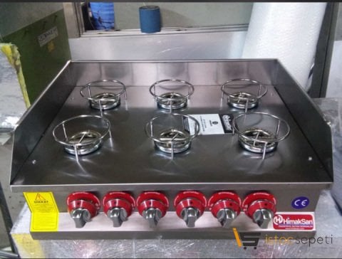 Künefe Pişirme Ocakları 6 Gözlü Doğalgazlı
