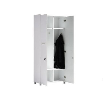 80x190 Ortadan Dikmeli Büro  Vestiyer Dolabı