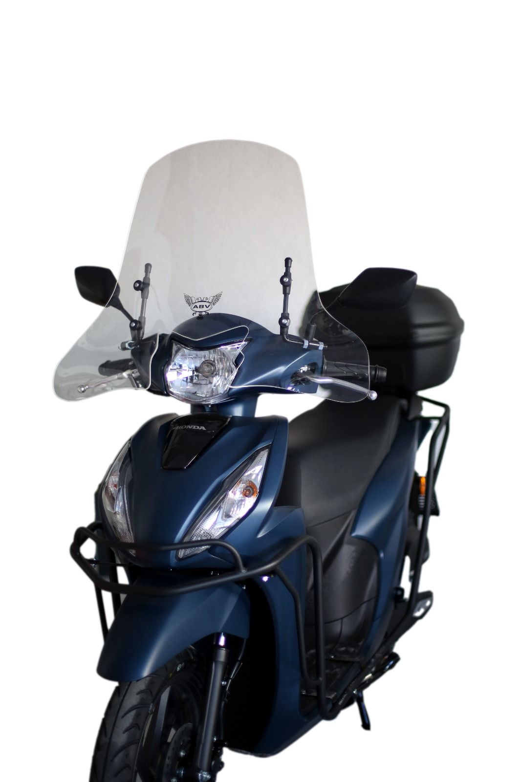 ABV Honda Dio El Korumalı Şeffaf Tur Camı 59x72.5 cm (21-24) + Bağlantı Ekipmanı