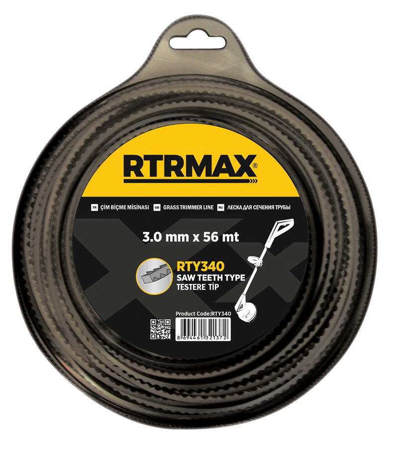 RTRMAX RTY340 3 mm x 56 m Tırpan Misinası(TESTERE)