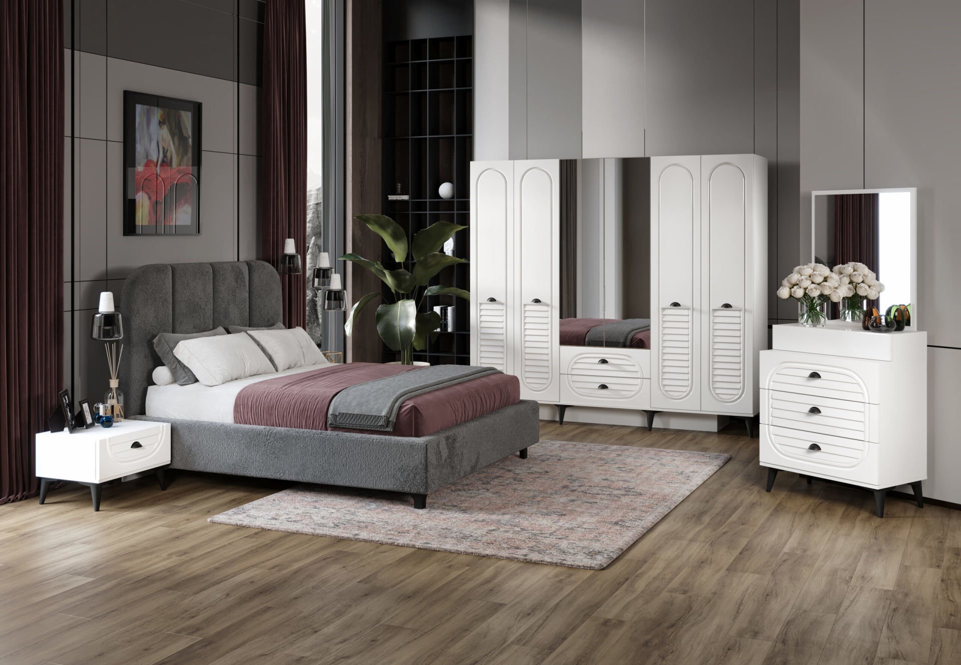 NAPOLİ YATAK ODASI (MDF)