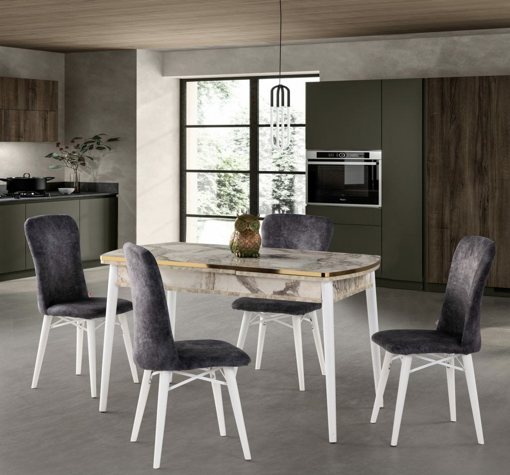 EN-518 MDF BEYAZ MERMER TAKIM