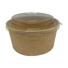 Salata Kabı Karton 550 gr KRAFT Kap+Kapak 50 adetli