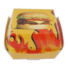 Kutu Hamburger Küçük 9x9x7 Cm Standart 100 Adetli