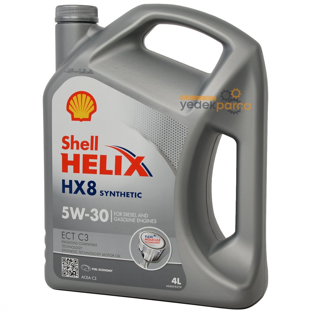 Shell Helix HX8 ECT C3 5W-30 DPFli Motor Yağı 4 Litre  Üretim Yılı 2022