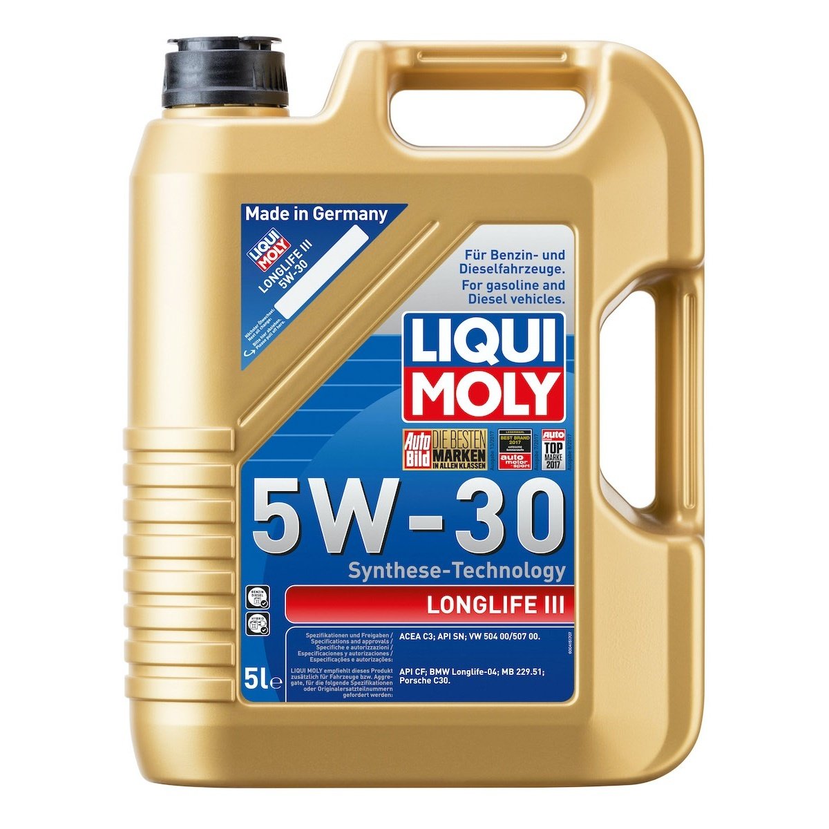 LIQUI MOLY Long Life III 5W-30 Tam Sentetik Motor Yağı 5 Litre 504/507 (20822)