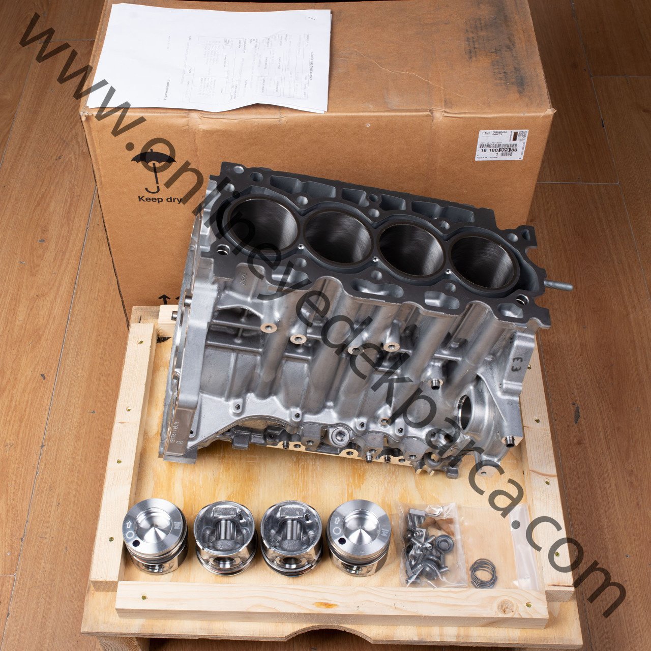 PSA 1610032980 | Citroen Berlingo 1.6 Dizel Euro 5 Motor Bloğu (Piston Sekmanlı) Orjinal Sıfır Faturalı