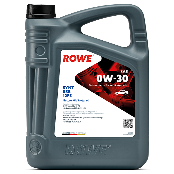 ROWE Hightec Synt Rsb 12FE 0W30 Motor Yağı 5 Litre