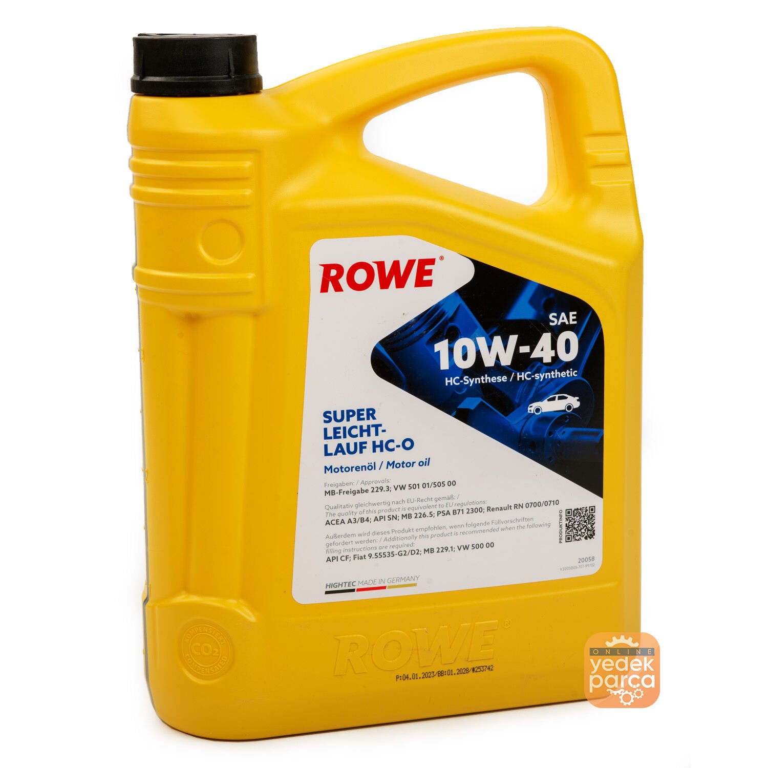 ROWE Hightec Super Leichtlauf HC-O 10W40 Motor Yağı 4 Litre