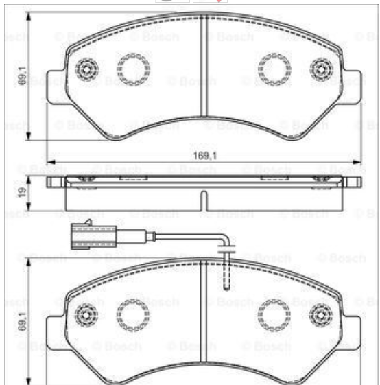 Peugeot Boxer 2021- Ön Fren Balatası Bosch Marka