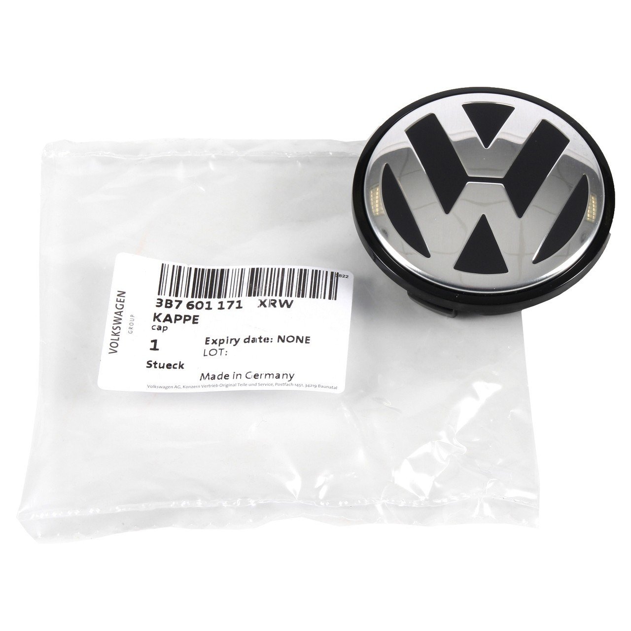 VAG / ORJINAL 3B7601171XRW | Volkswagen New Beetle 2012 Model Sonrası Alüminyum Jant Göbeği